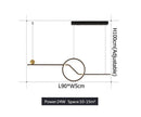 Lustre design moderne LED avec formes géométriques Loft