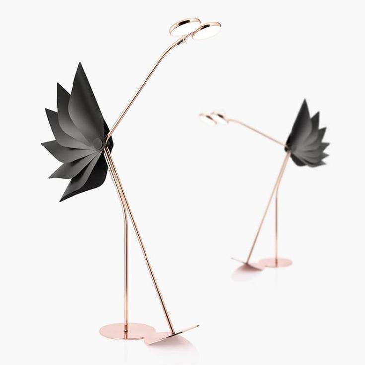 Lampadaire design LED en forme d'autruche Créative - vue 4 sur 5