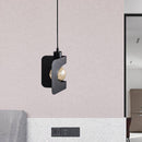 Suspension design à LED abat-jour plié en métal Creative