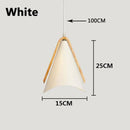 Suspension moderne LED en bois et métal coloré