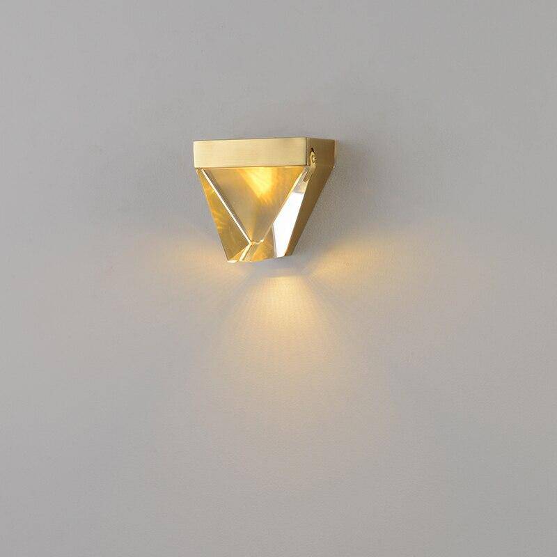 Applique murale design à LED en verre de cristal luxury - vue 4 sur 7