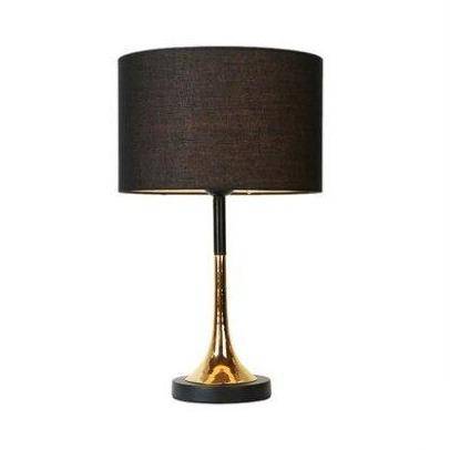 Lampe à poser design à LED avec abat-jour cylindrique