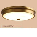 Plafonnier design à LED rond en métal aux bords épais