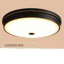 Plafonnier design à LED rond en métal aux bords épais
