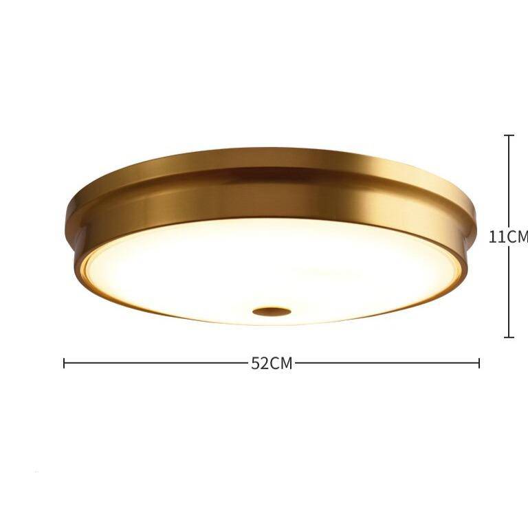 Plafonnier design à LED rond en métal aux bords épais - vue 8 sur 16