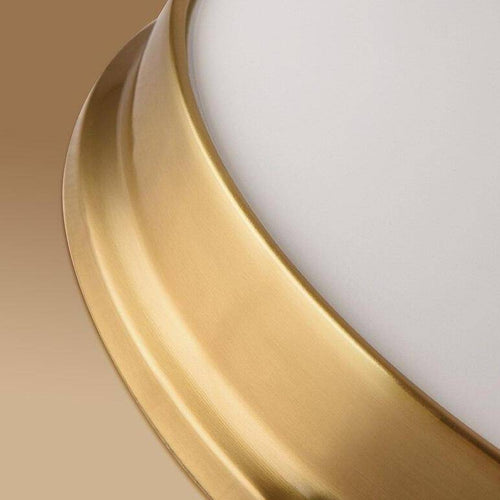 Plafonnier design à LED rond en métal aux bords épais