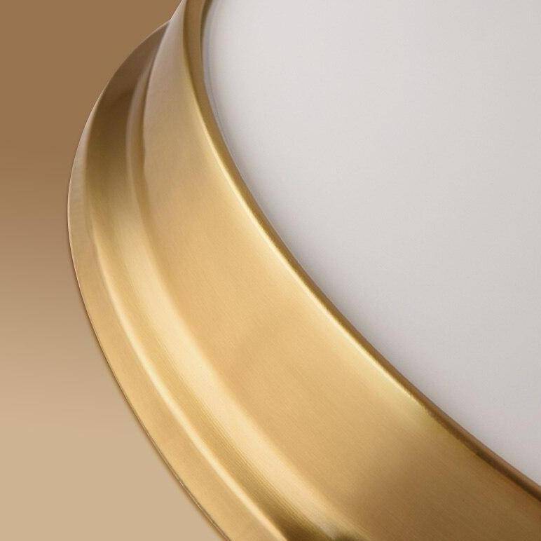 Plafonnier design à LED rond en métal aux bords épais - vue 6 sur 16