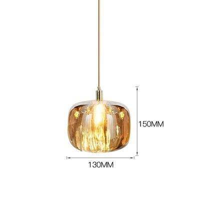Suspension design à LED en verre coloré - vue 8 sur 12