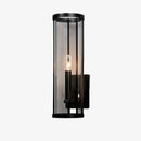 Applique murale LED avec cage en métal noir retro