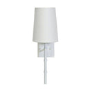 Applique murale moderne LED avec abat-jour blanc et métal coloré
