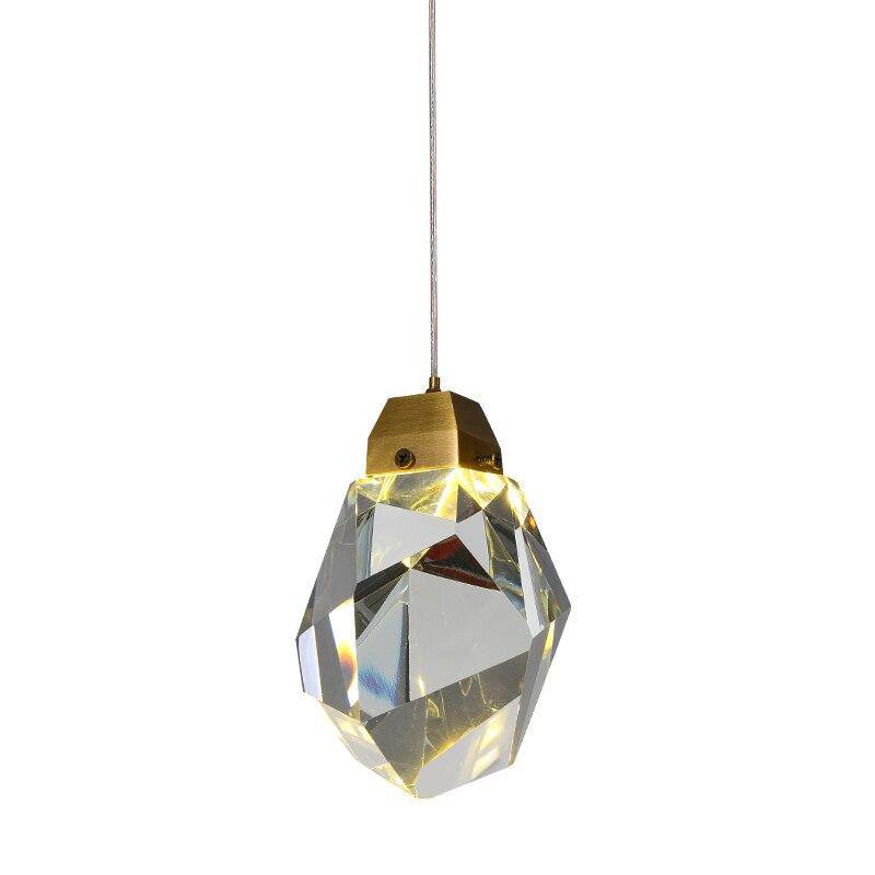Suspension design LED avec cristal en verre Luxury - vue 6 sur 6