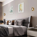 Minimalist gold LED designer wall light