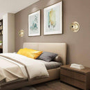 Minimalist gold LED designer wall light