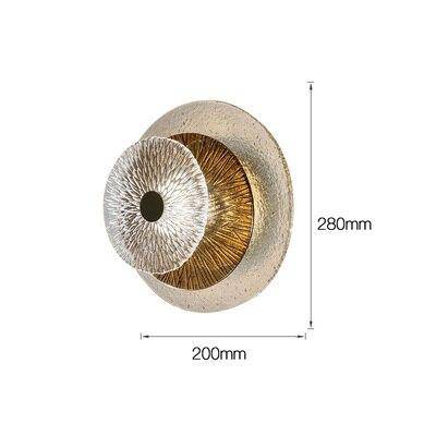 Minimalist gold LED designer wall light