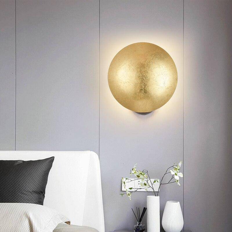 Applique murale design LED avec abat-jour arrondi en métal Luxury