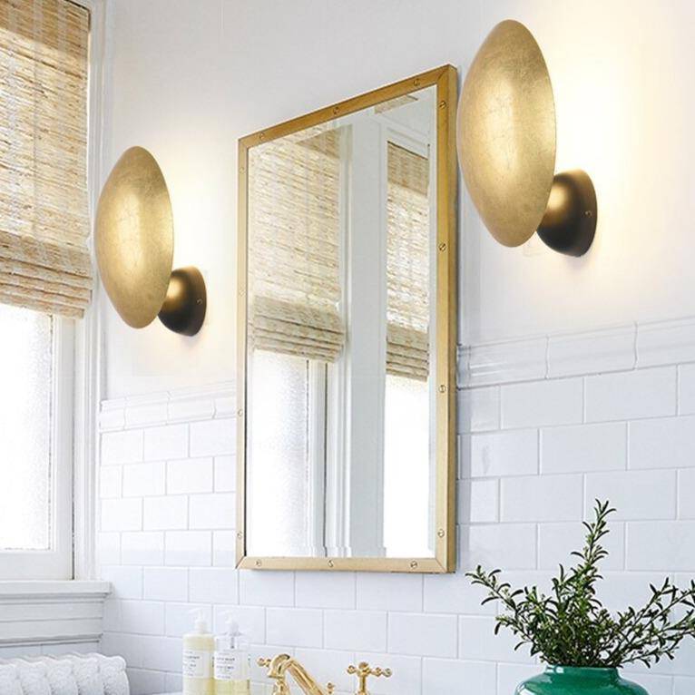 Applique murale design LED avec abat-jour arrondi en métal Luxury