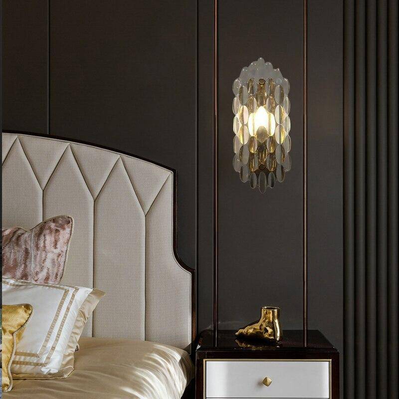 Applique murale design à LED en verre cristal luxury - vue 4 sur 5