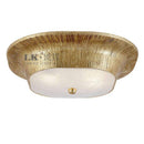 Plafonnier design LED en métal doré style rétro