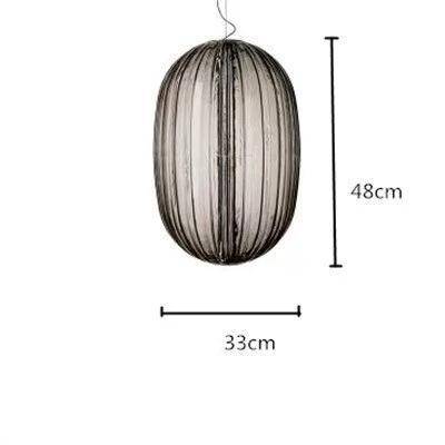 Suspension design LED avec abat-jour en verre coloré - vue 8 sur 14