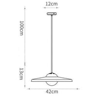 Suspension design LED avec chapeau cuivre Luxury