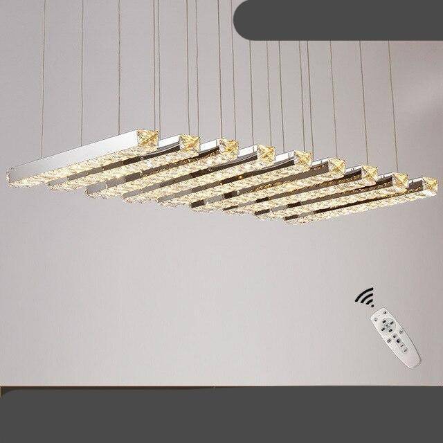 Lustre design LED en verre cristal luxury