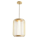 Suspension design LED en forme de cage métal Hall
