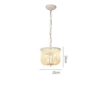 Suspension design LED dorée avec abat-jour en verre cristal Luxury