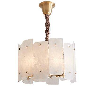 Suspension design en marbre blanc LED style Luxury - vue 6 sur 7