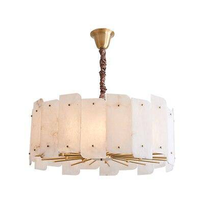 Suspension design en marbre blanc LED style Luxury - vue 5 sur 7