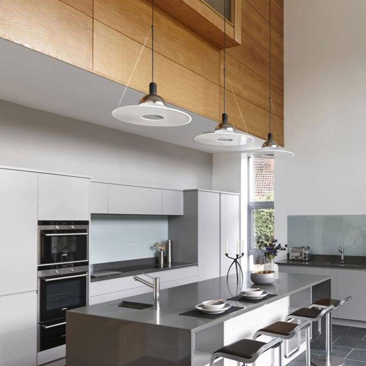 Suspension design LED avec disque en métal Nordic - vue 7 sur 9