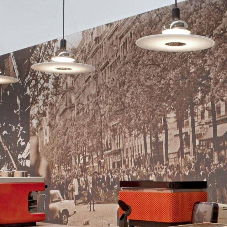 Suspension design LED avec disque en métal Nordic - vue 6 sur 9
