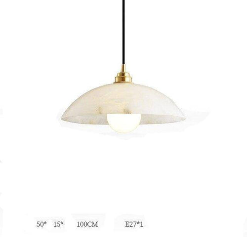 Suspension moderne en marbre blanc LED - vue 9 sur 8