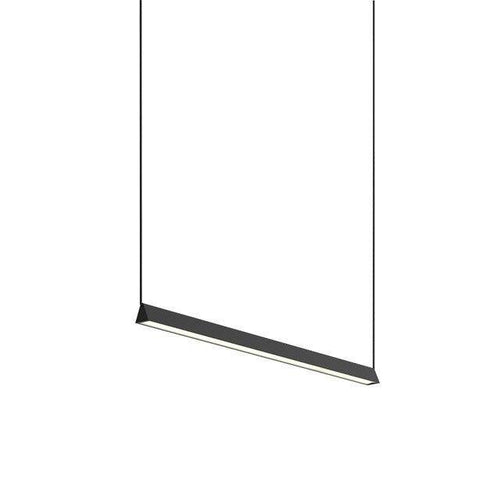 Suspension moderne LED allongée noire Loft - vue 5 sur 4