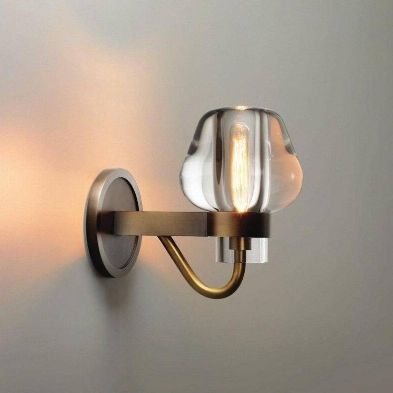 Applique murale moderne cuivré et abat-jour déformé Luxury - vue 4 sur 4