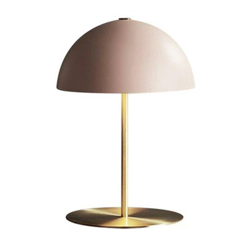 Lampe à poser design LED avec socle doré et abat-jour style Mushroom - vue 6 sur 6