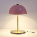 Lampe à poser design LED avec socle doré et abat-jour style Mushroom