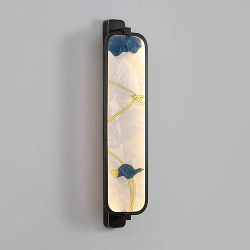 Applique murale LED rectangle aux bords arrondis style Japonais - vue 7 sur 6