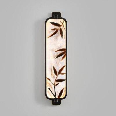 Applique murale LED rectangle aux bords arrondis style Japonais - vue 4 sur 6