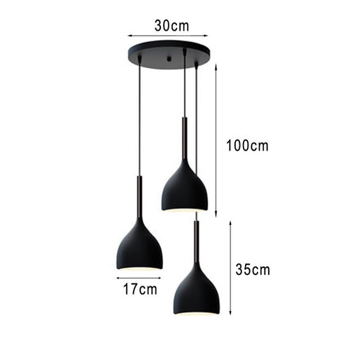 Suspension moderne LED minimaliste en métal Willo