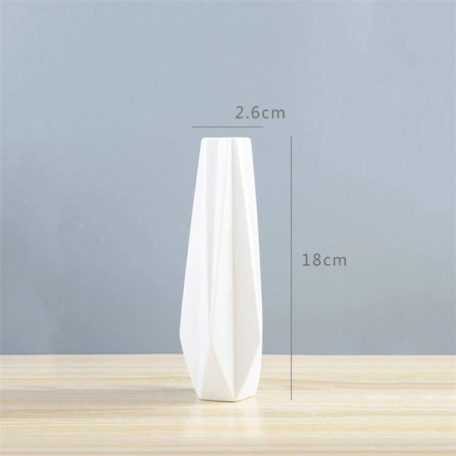 Vase géométrique en céramique style Wedding - vue 4 sur 10