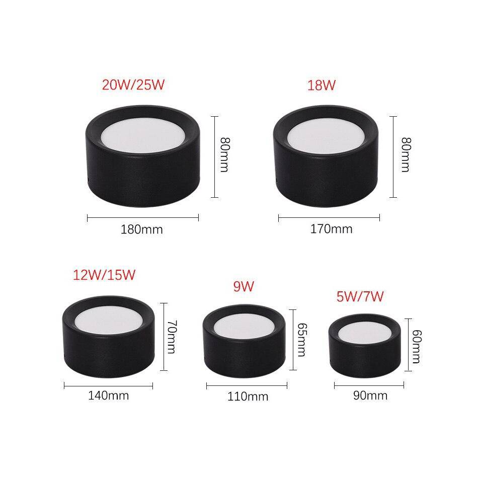 Spot rond à LED avec finitions modernes en aluminium - vue 10 sur 11