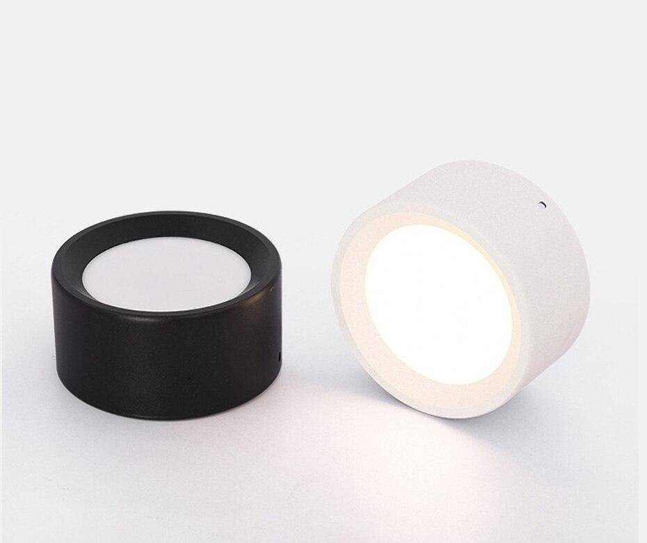 Spot rond à LED avec finitions modernes en aluminium - vue 5 sur 11