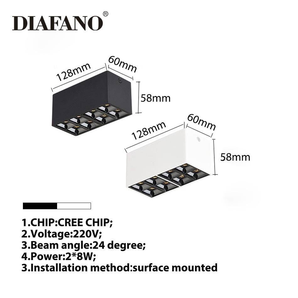Spot moderne LED box rectangle en métal Light - vue 6 sur 8