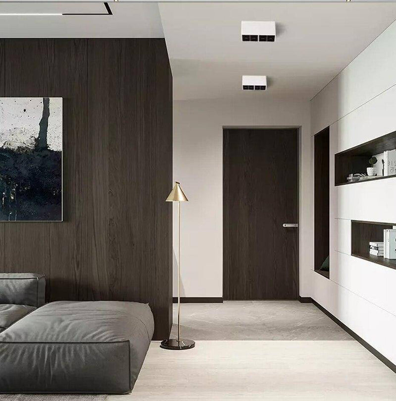 Spot moderne LED box rectangle en métal Light
