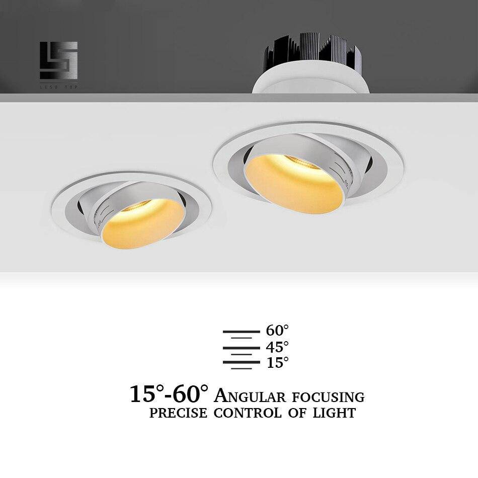 Spot encastré rond LED orientable style Loft - vue 4 sur 6