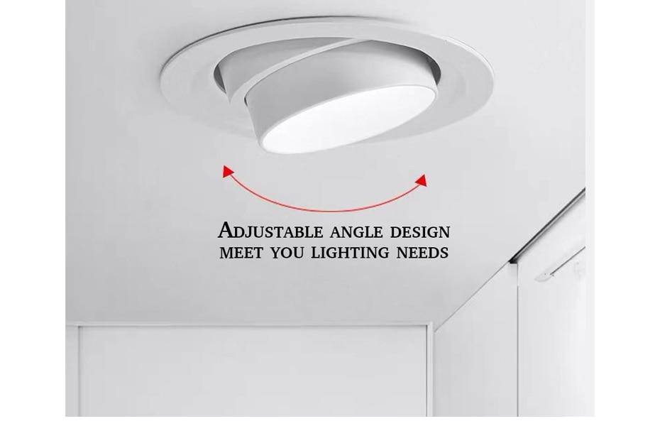 Spot encastré rond LED orientable style Loft - vue 7 sur 6