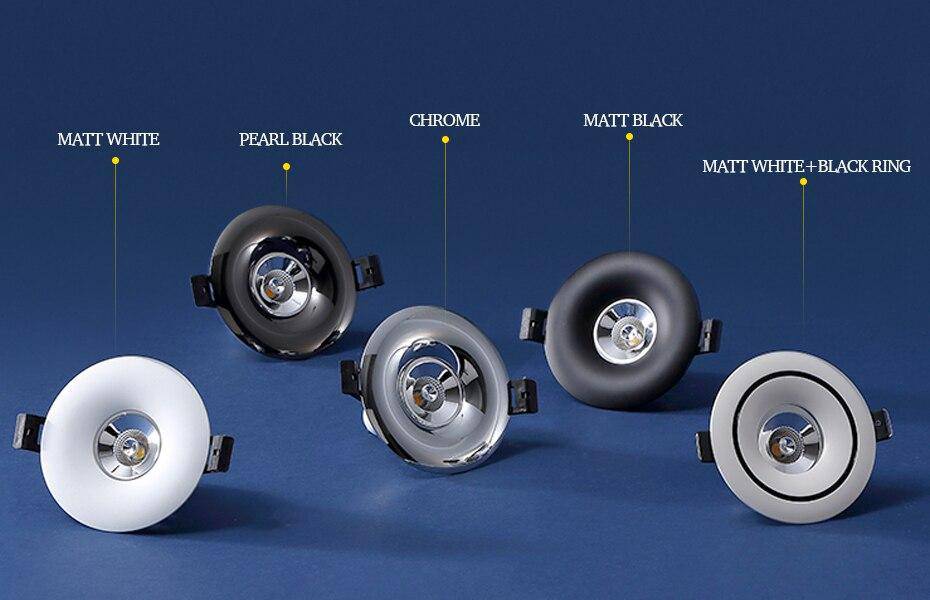 Spot moderne LED encastré avec cercle design - vue 6 sur 7
