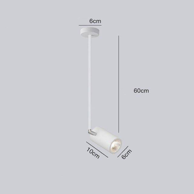 Spot moderne LED cylindre en aluminium Diano - vue 8 sur 21