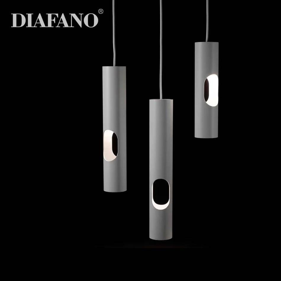 Suspension moderne LED avec tube cylindrique en aluminium Hotel - vue 5 sur 6