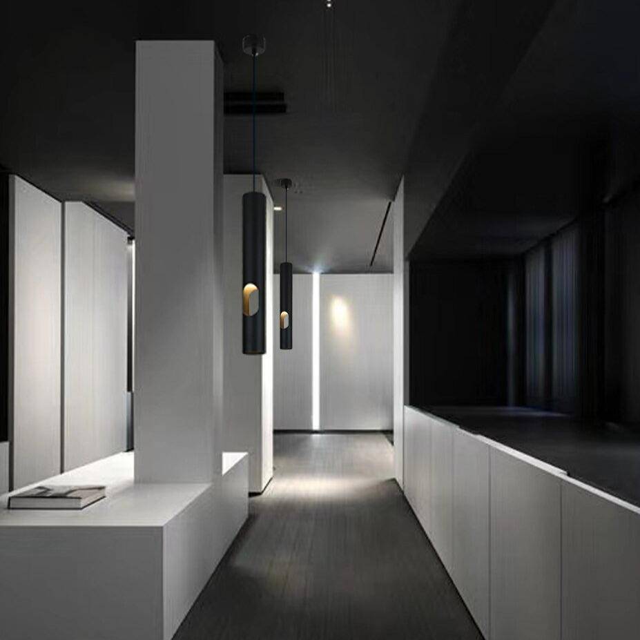 Suspension moderne LED avec tube cylindrique en aluminium Hotel - vue 3 sur 6